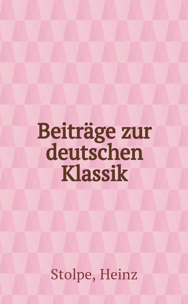 Beitr&auml;ge zur deutschen Klassik : Hrsg. von den Nationalen Forschungs- und Gedenkst&auml;tten der klassischen deutschen Literatur im Weimar. Bd.1 : Die Auffassung des jungen Herder vom Mittelalter