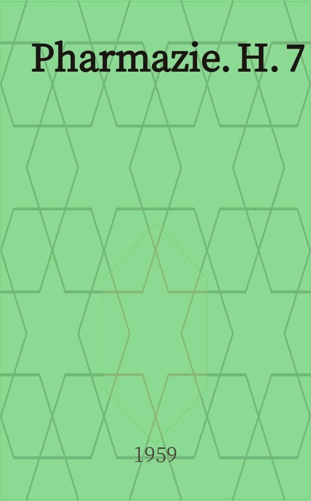 Pharmazie. H. 7