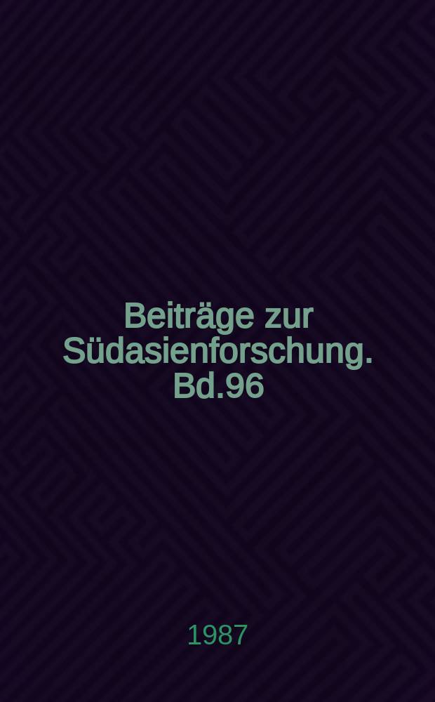 Beiträge zur Südasienforschung. Bd.96 : Dialectics and dream