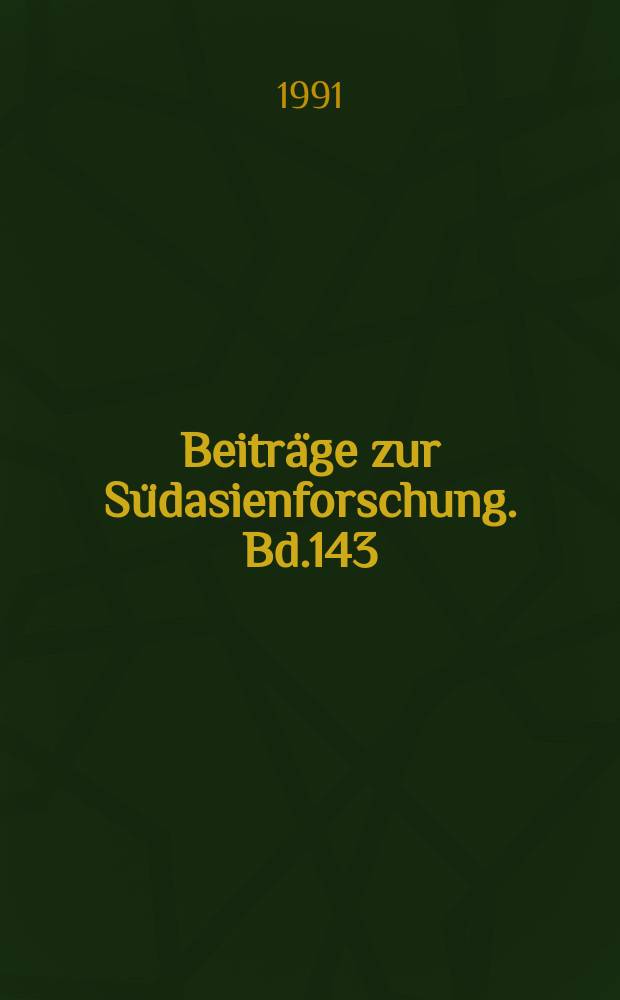 Beiträge zur Südasienforschung. Bd.143 : Veda-Laksana