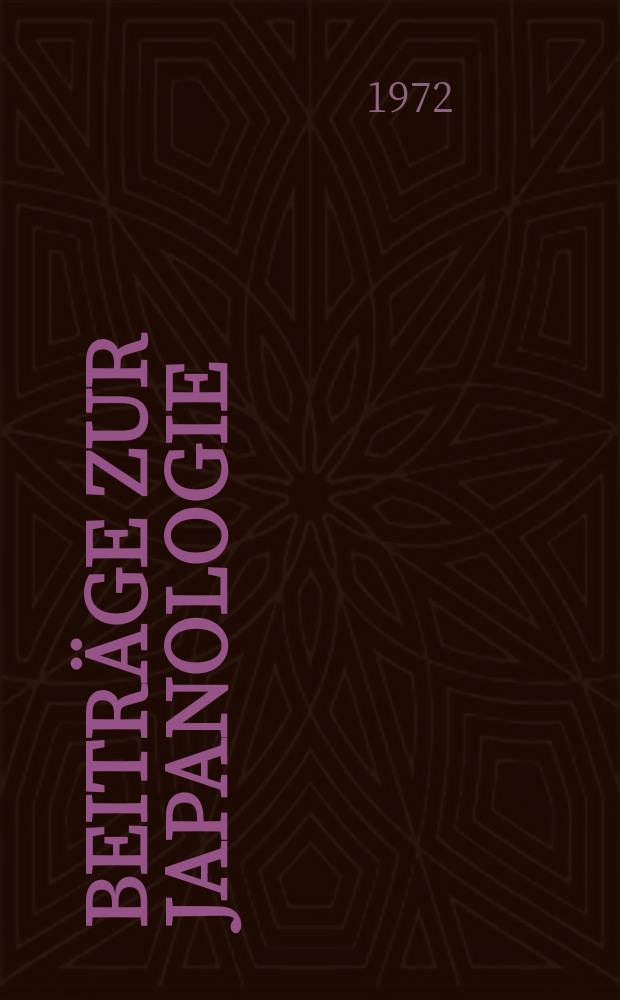 Beiträge zur Japanologie
