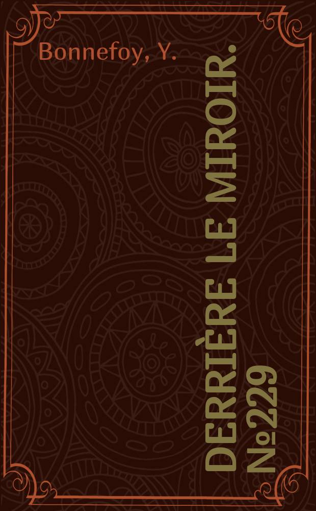 Derrière le miroir. №229 : Un hériter de Rimbaud