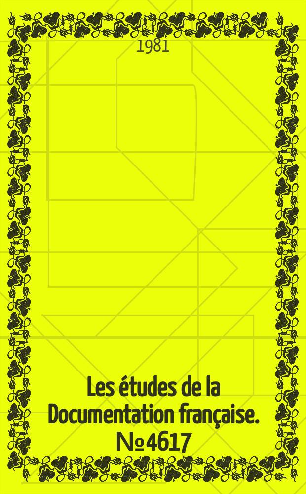 Les études de la Documentation française. №4617/4618 : Cantal