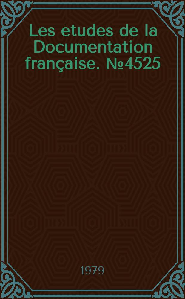 Les études de la Documentation française. №4525/4526 : Hauts-de-Seine