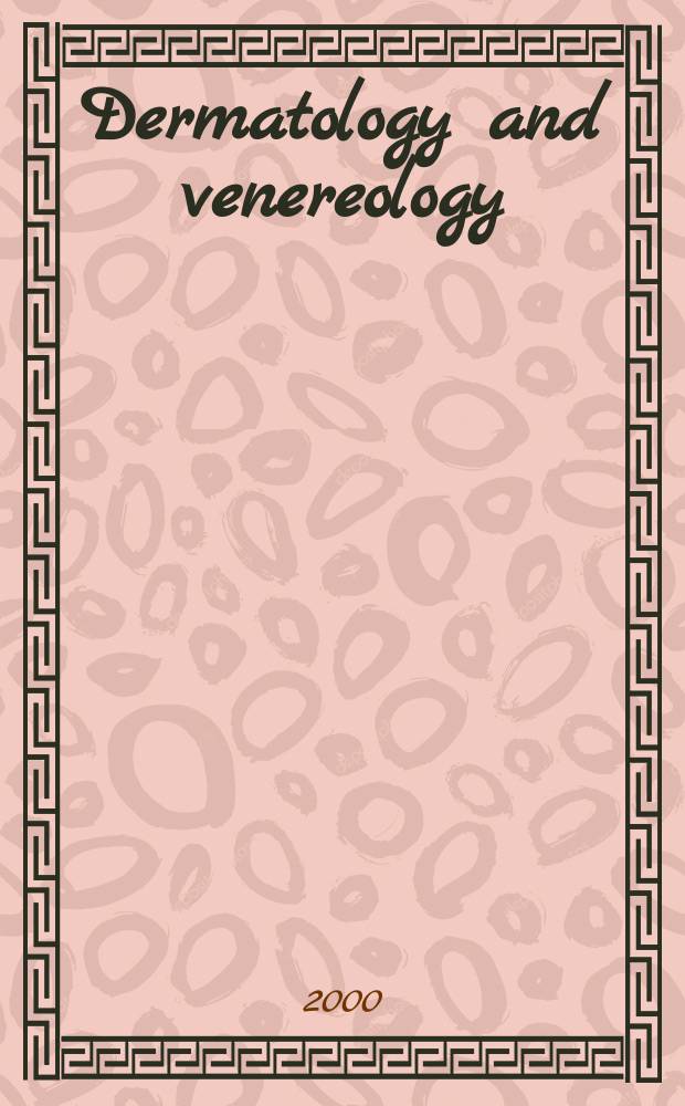 Dermatology and venereology : Section XIII of Excerpta medica. Vol.68, №1