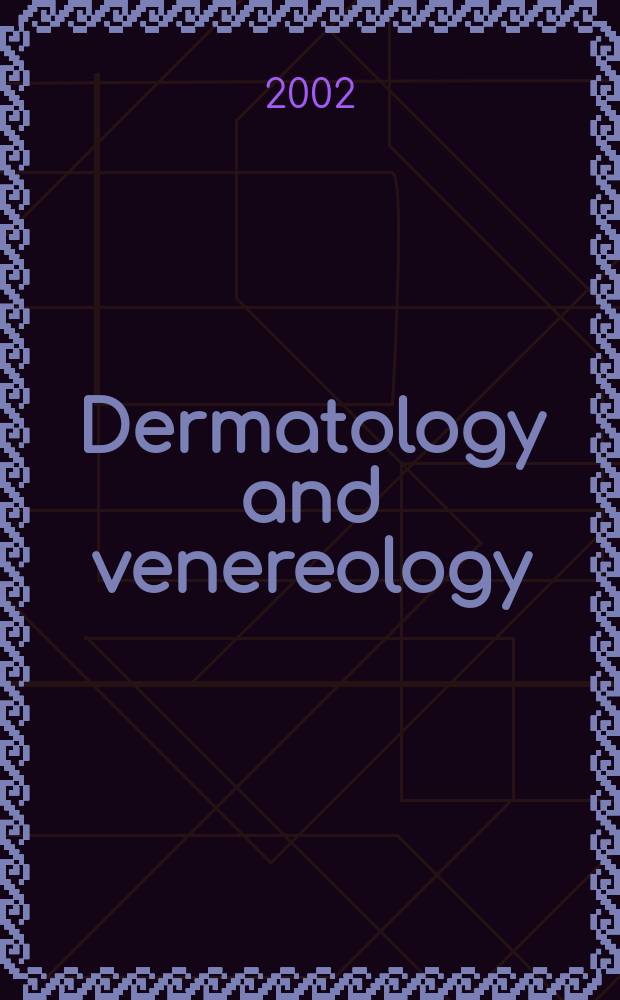 Dermatology and venereology : Section XIII of Excerpta medica. Vol.71, №3