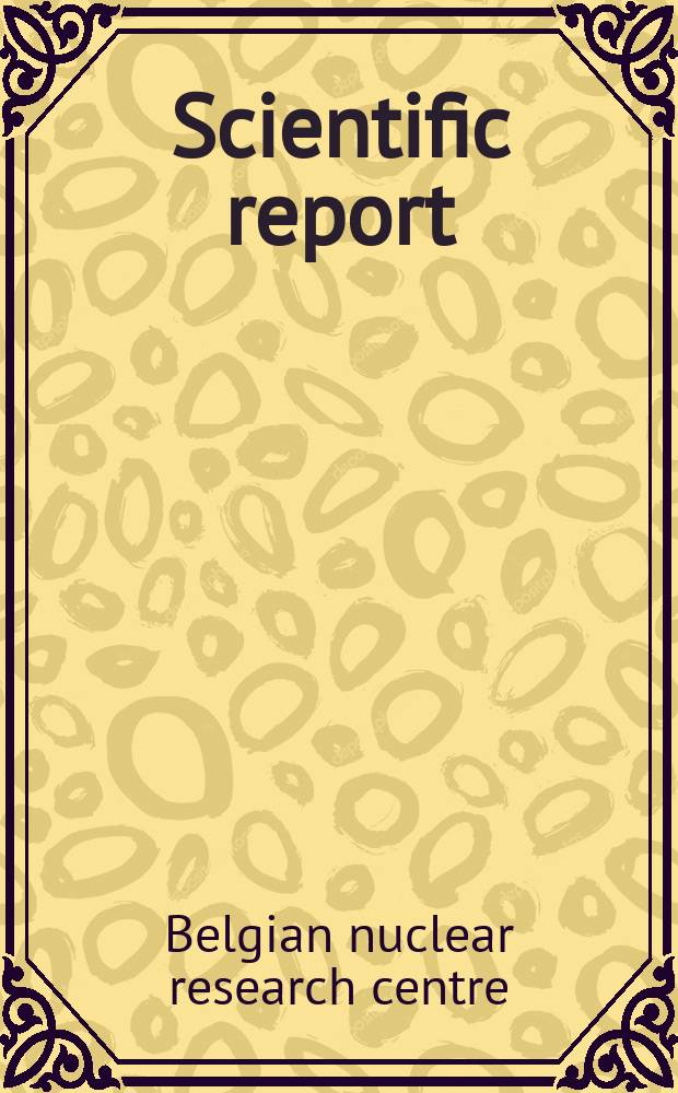 Scientific report