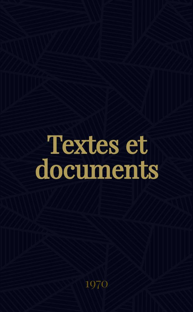 Textes et documents