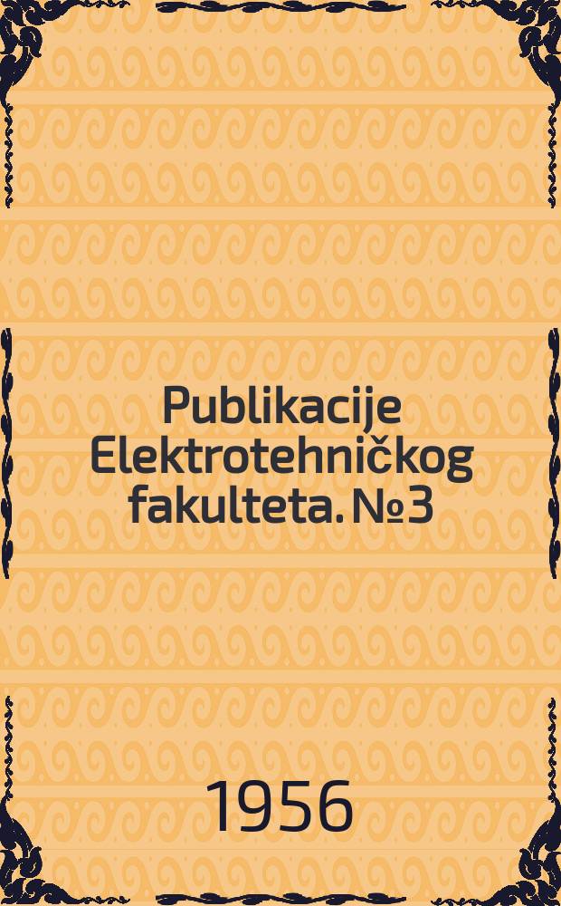 Publikacije Elektrotehničkog fakulteta. №3 : Proširenje mernog opsega Čipmenovog mosta ...