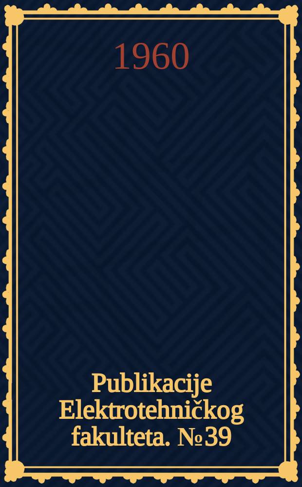 Publikacije Elektrotehničkog fakulteta. №39/40 : Sur le théorème de Cayley-Hamilton. Jedan stav iz teorije redova