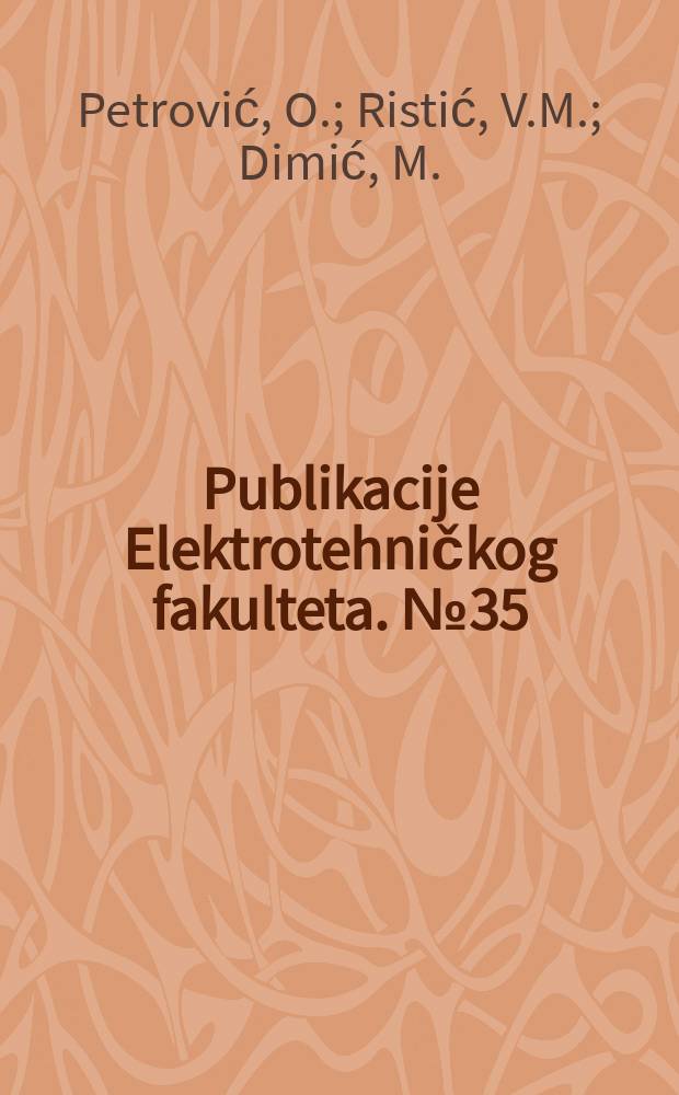 Publikacije Elektrotehničkog fakulteta. №35/36 : Jedna varijanta direktnog merenja impedance oscilografom po metodi V. Popovića. Seriski astabilni multivibrator