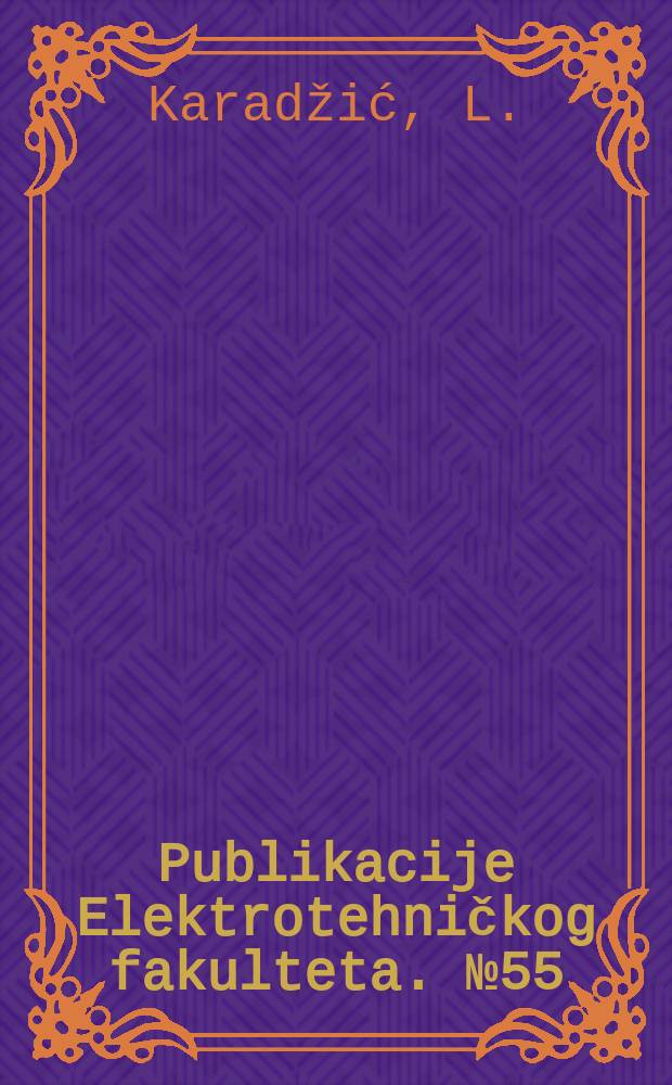 Publikacije Elektrotehničkog fakulteta. №55/58 : Certains résultats se rapportant aux séries á termes constant. Comportement asymptotique des restes de séries convergentes a termes positifs. Sur quelques procédés de sommabilité. Un théorème se rapportant aux séries semi-convergentes