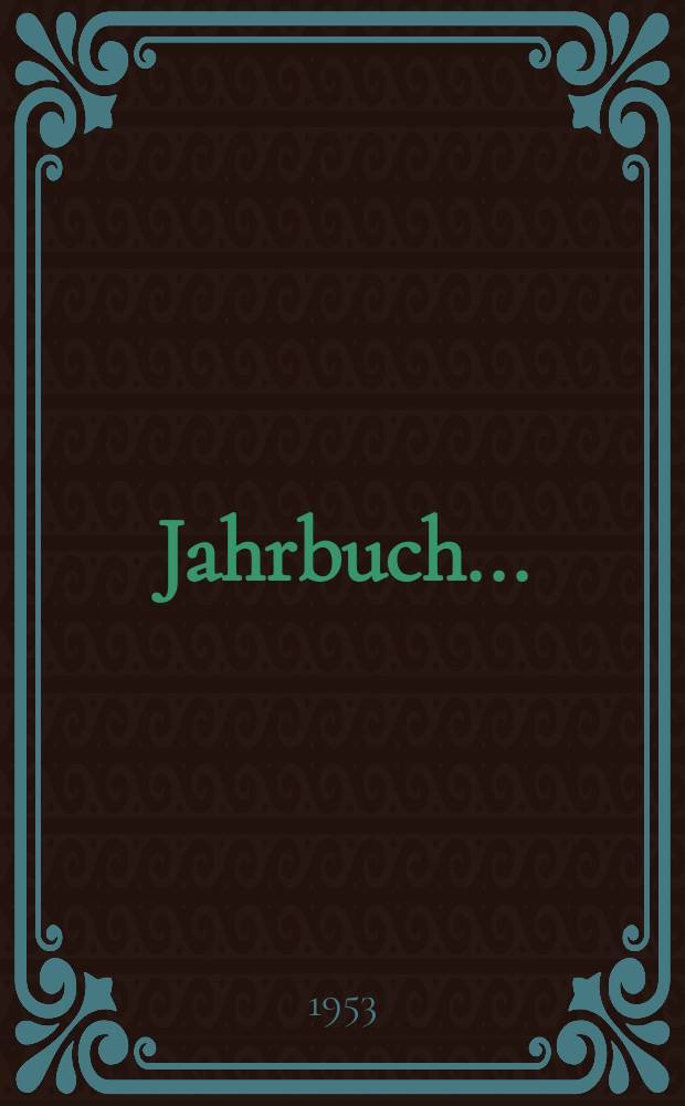 Jahrbuch ...