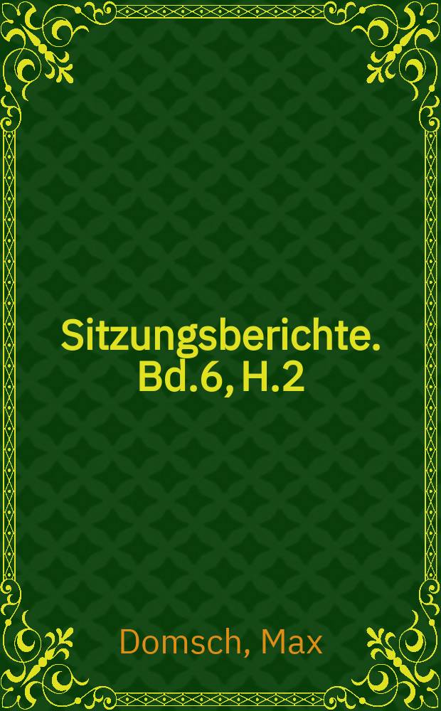 Sitzungsberichte. Bd.6, H.2 : Überlegungen zur erfolgreichen Mechanisierung der Bodenbearbeitung