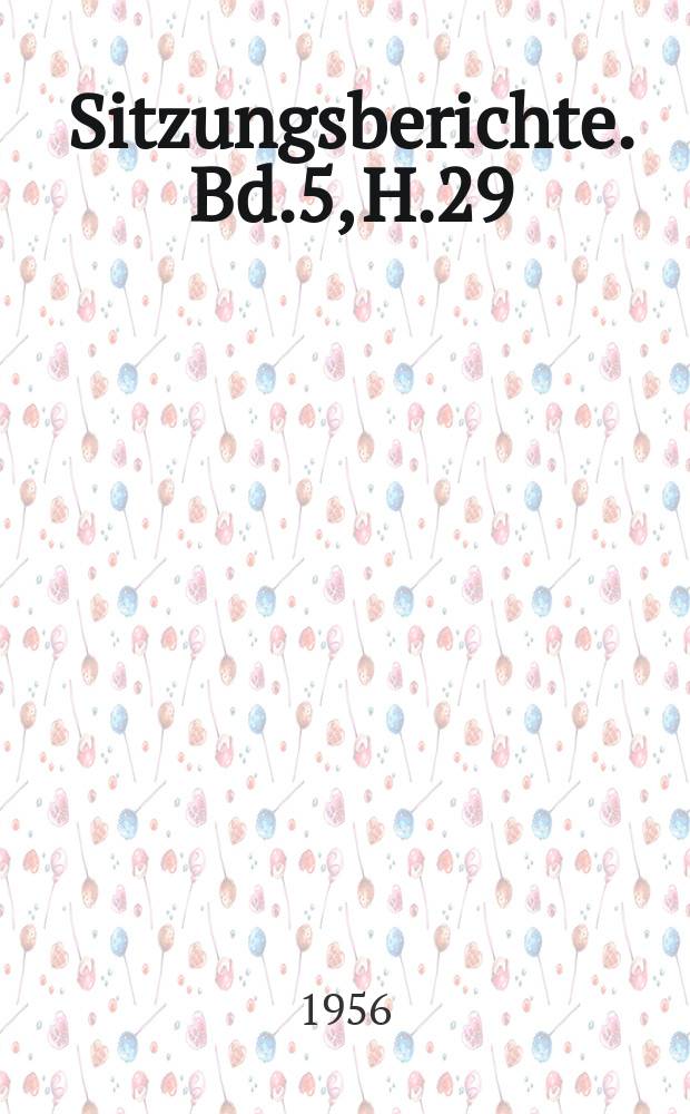 Sitzungsberichte. Bd.5, H.29 : Methoden und Probleme der Kartoffelzüchtung