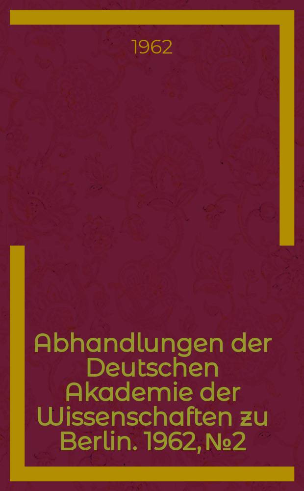 Abhandlungen der Deutschen Akademie der Wissenschaften zu Berlin. 1962, №2 : Thermodynamische Untersuchungen zum Dampfkraftprozess mit Hilfe von Kreisprozesscharakteristiken