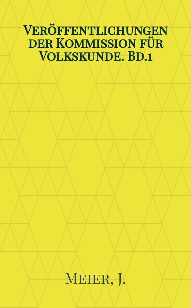 Ver&ouml;ffentlichungen der Kommission f&uuml;r Volkskunde. Bd.1 : Untersuchungen zur deutschen Volkskunde und Rechtsgeschichte Ahnengrab und Rechtsstein