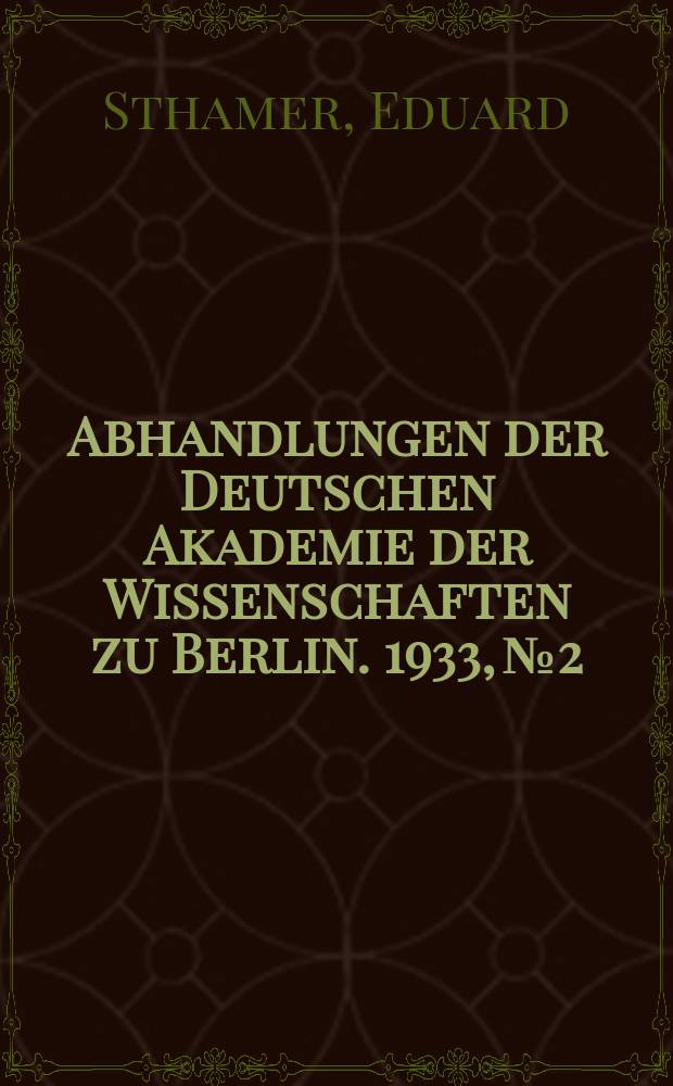 Abhandlungen der Deutschen Akademie der Wissenschaften zu Berlin. 1933, №2 : Bruchstücke mittelalterlicher Enqueten aus Unteritalien