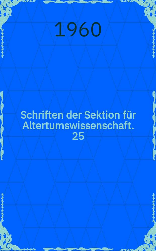 Schriften der Sektion für Altertumswissenschaft. 25 : Untersuchungen zu Platons Jagdbildern