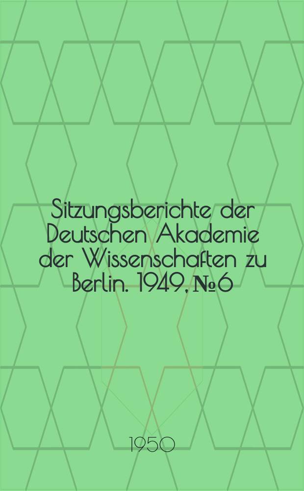 Sitzungsberichte der Deutschen Akademie der Wissenschaften zu Berlin. 1949, №6 : Über das Vorkommen von Heazlewoodit Ni3S2 und über ein neues ihn begleitendes Mineral: Shandit Ni₃Pb₂S₂