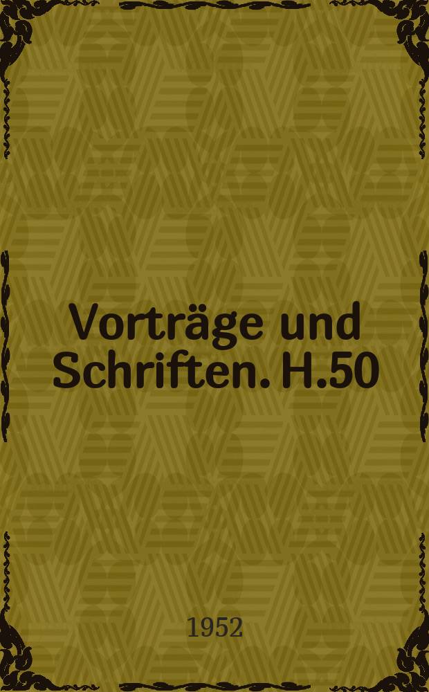 Vorträge und Schriften. H.50 : Der Name der Buche