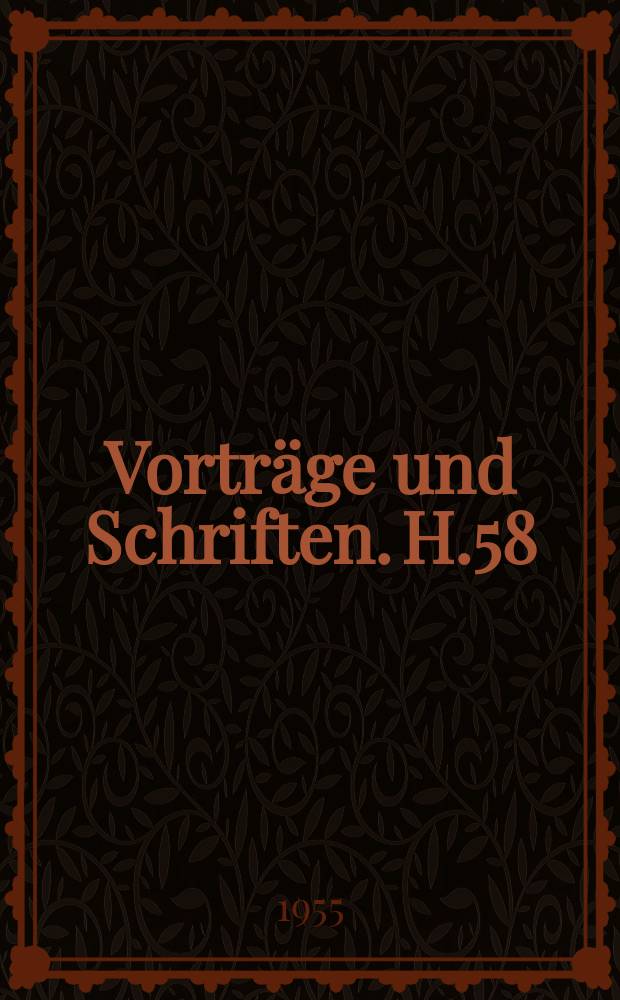 Vorträge und Schriften. H.58 : Die Arbeiten der Deutschen Akademie der Wissenschaften auf dem Gebiet der Religionsgeschichte