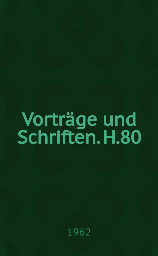 Vorträge und Schriften. H.80 : Rabindranath Tagores Weltbedeutung