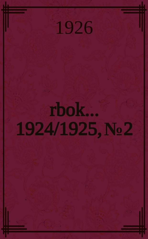 Årbok ... 1924/1925, №2 : Über die Kristallstruktur von Blei, Bleiglanz, Bleifluorid und Cadmiumfluorid