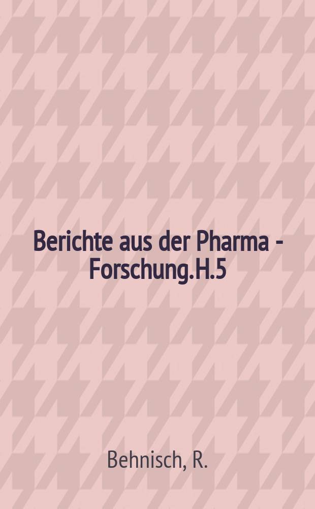 Berichte aus der Pharma - Forschung. H.5 : Die Geschichte der Sulfonamidforschung