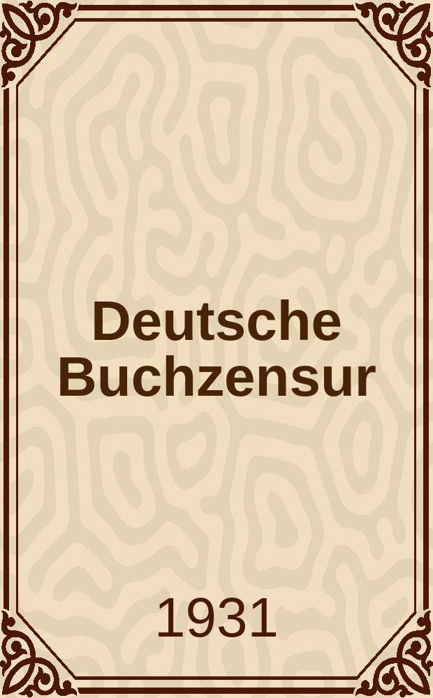 Deutsche Buchzensur