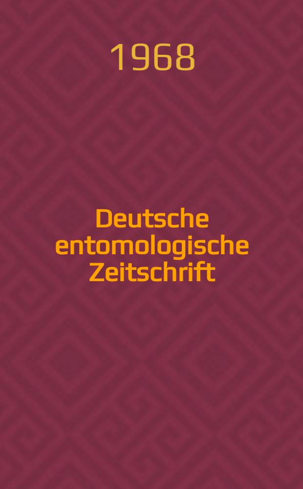 Deutsche entomologische Zeitschrift : Hrsg. von der Deutschen entomologischen Gesellschaft (bisher "Berliner entomologischer verein"). Bd.15, Указатель