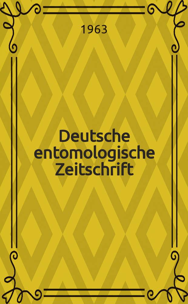 Deutsche entomologische Zeitschrift : Hrsg. von der Deutschen entomologischen Gesellschaft (bisher "Berliner entomologischer verein"). Bd.10, H.3/5