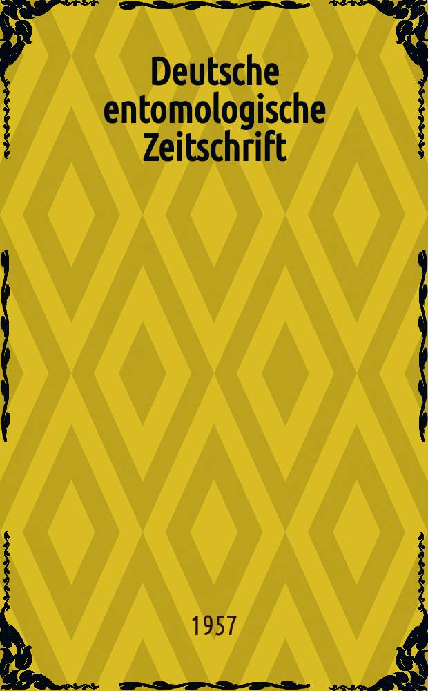 Deutsche entomologische Zeitschrift : Hrsg. von der Deutschen entomologischen Gesellschaft (bisher "Berliner entomologischer verein"). Bd.4, H.5