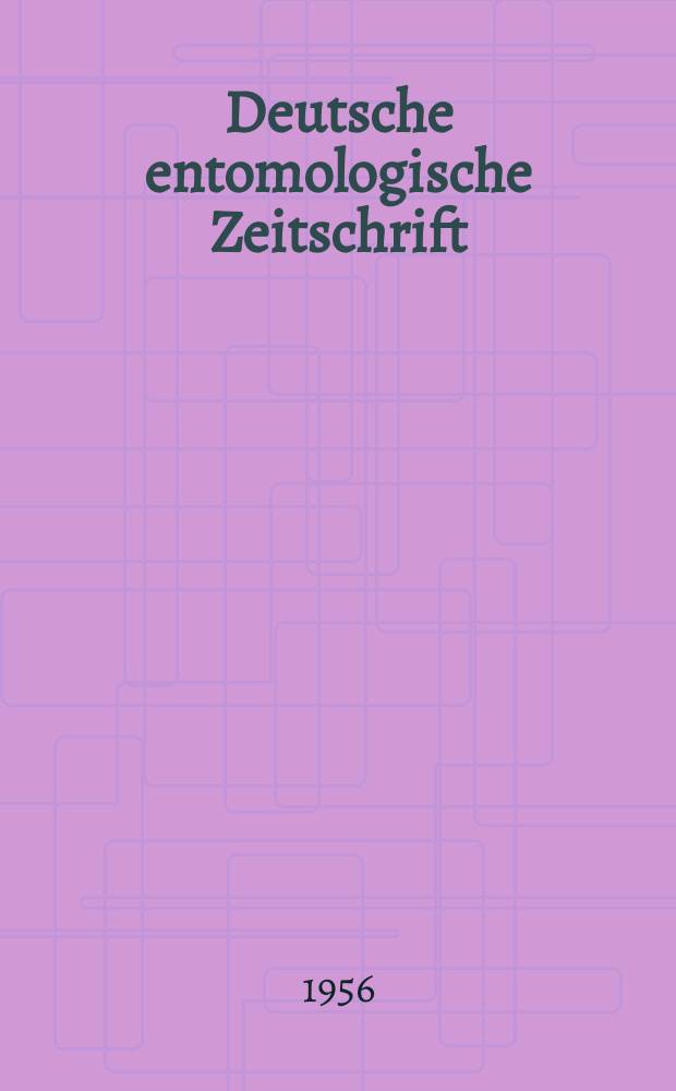 Deutsche entomologische Zeitschrift : Hrsg. von der Deutschen entomologischen Gesellschaft (bisher "Berliner entomologischer verein"). Bd.3, H.2/4