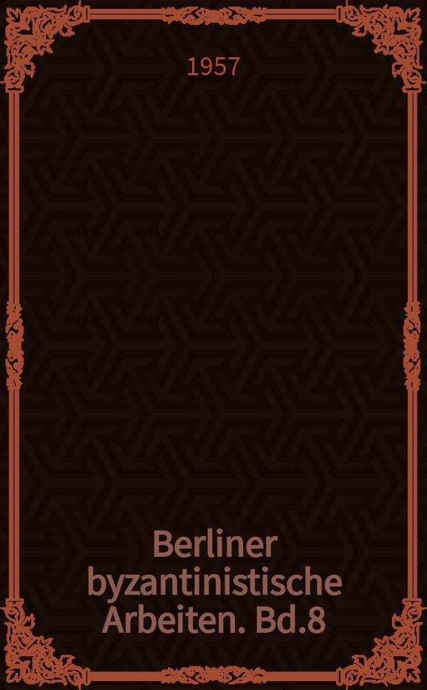 Berliner byzantinistische Arbeiten. Bd.8 : Die koptische Gregoriosanaphora. Syrische und griechische Einflusse auf eine ägyptische Liturgie