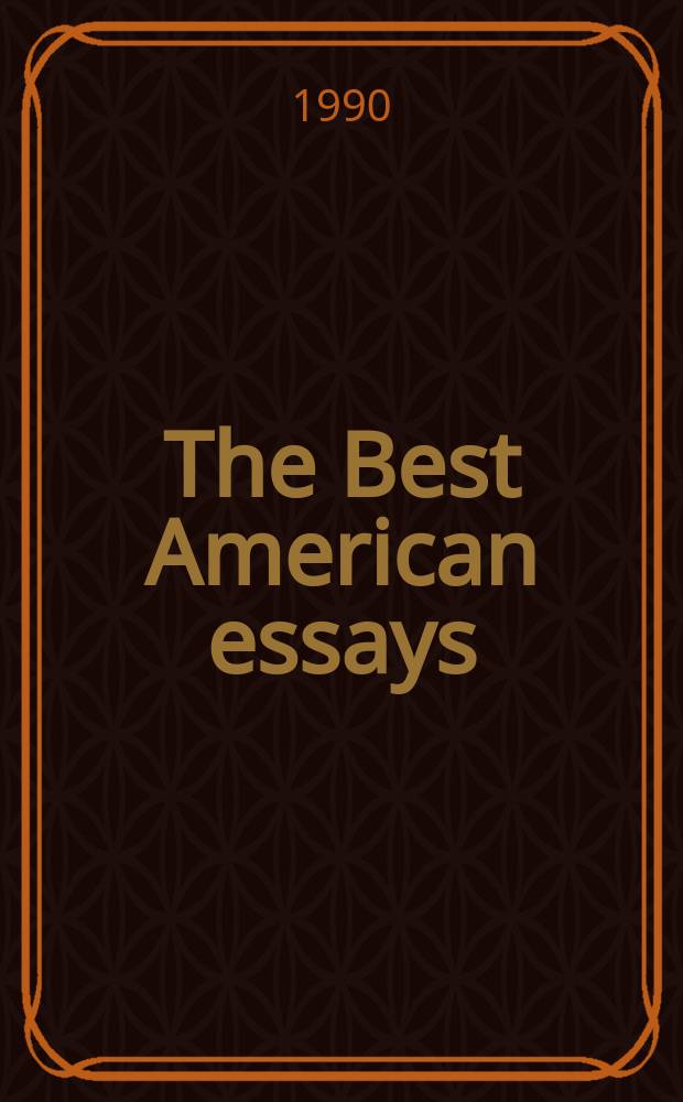 The Best American essays