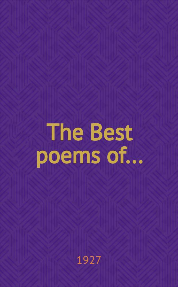 The Best poems of ...
