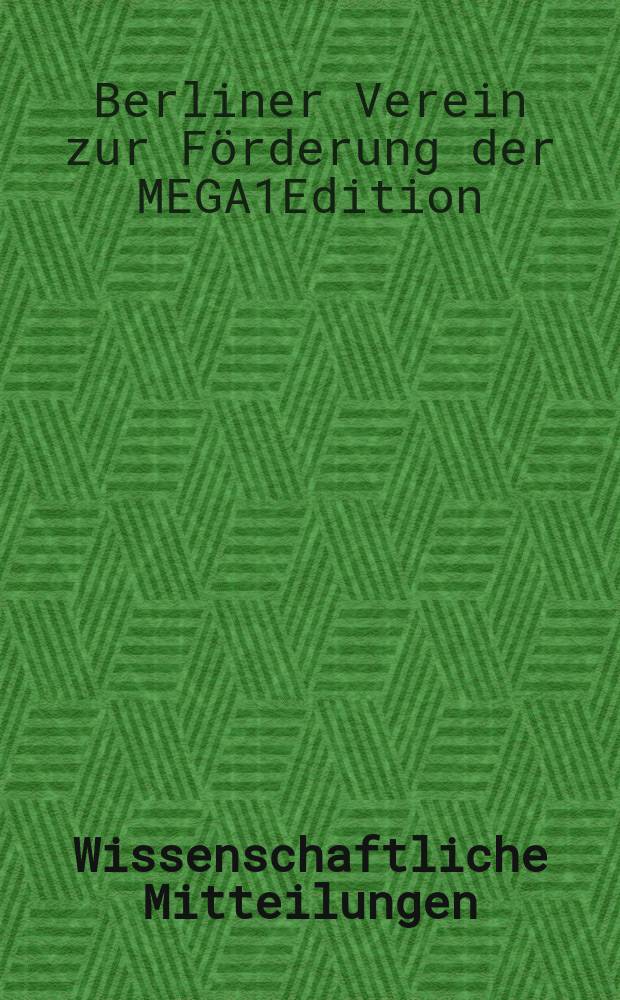 Wissenschaftliche Mitteilungen