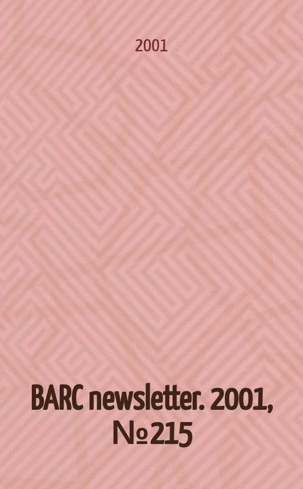 BARC newsletter. 2001, №215