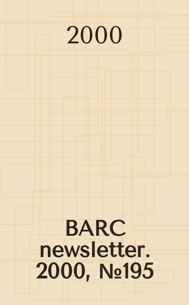 BARC newsletter. 2000, №195