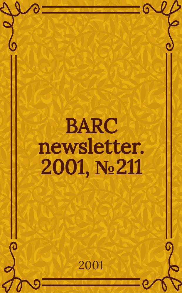 BARC newsletter. 2001, №211