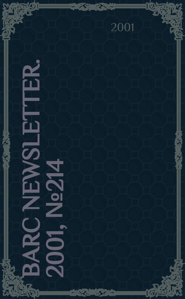 BARC newsletter. 2001, №214