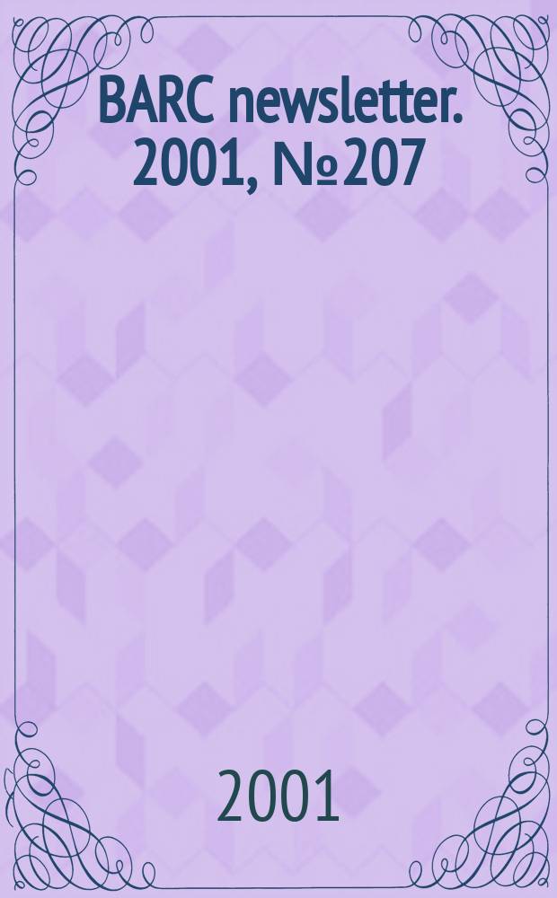 BARC newsletter. 2001, №207