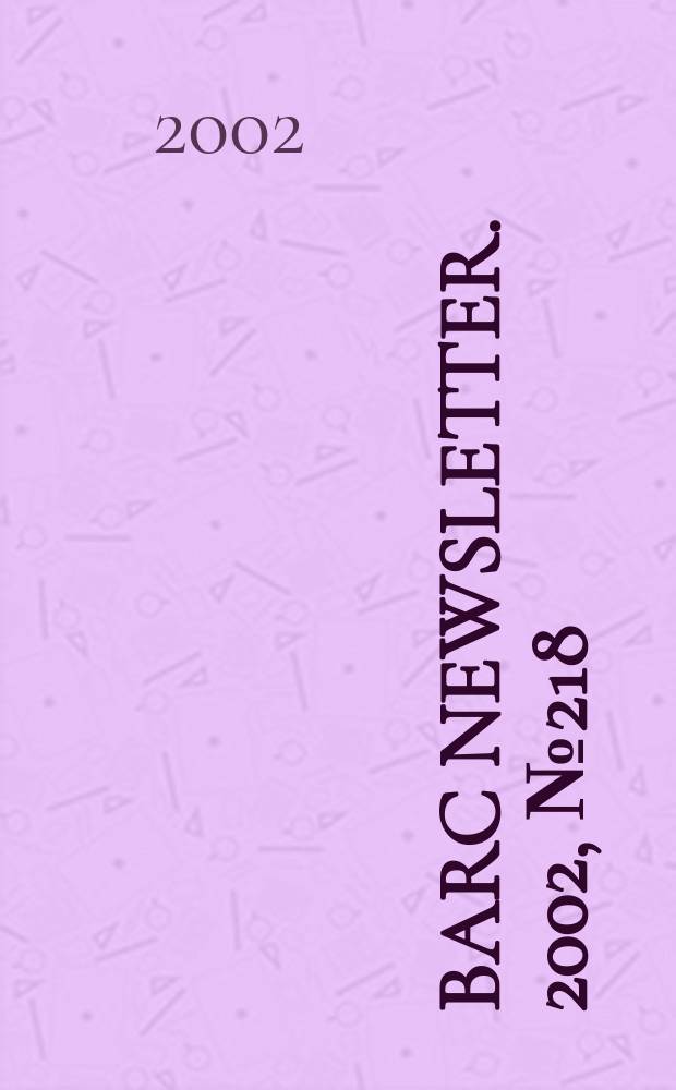 BARC newsletter. 2002, №218