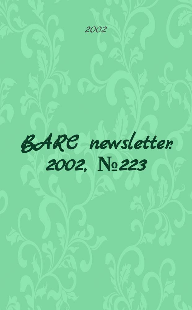 BARC newsletter. 2002, №223