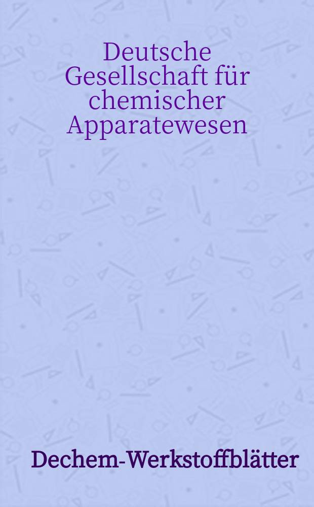 Dechema- Werkstoffblätter