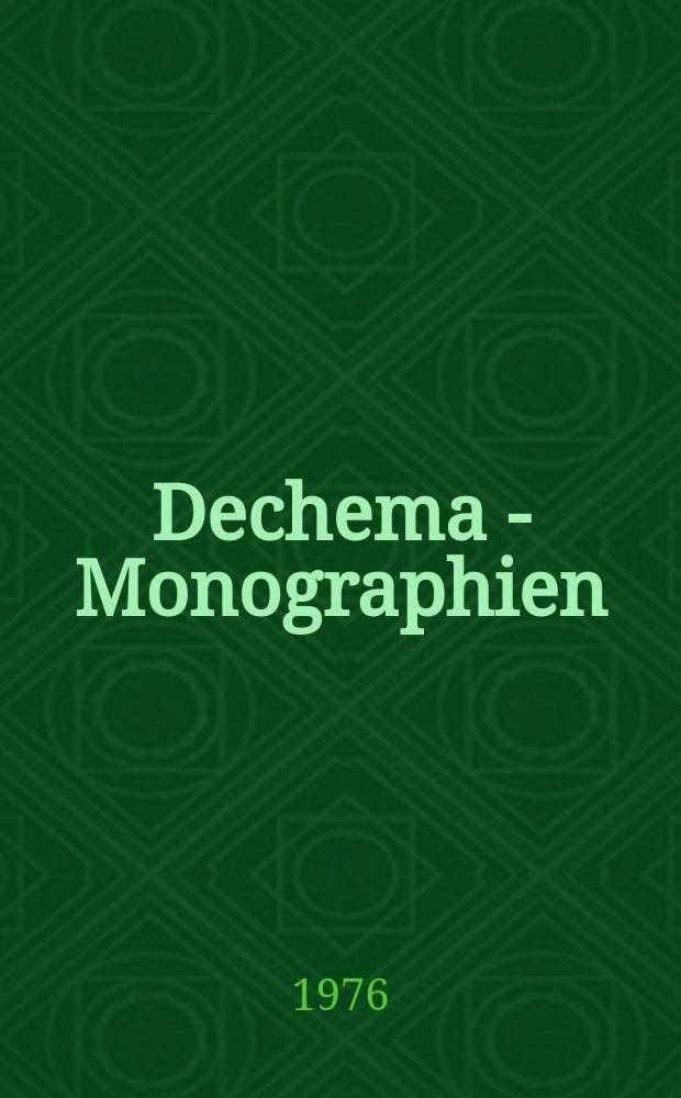 Dechema - Monographien : Sammelbände mit Einzeldarstellungen über Forschung u. Entwicklung auf Gebieten des chem. Apparatewesens. Bd.79, T.A[2] : Zerkleinern