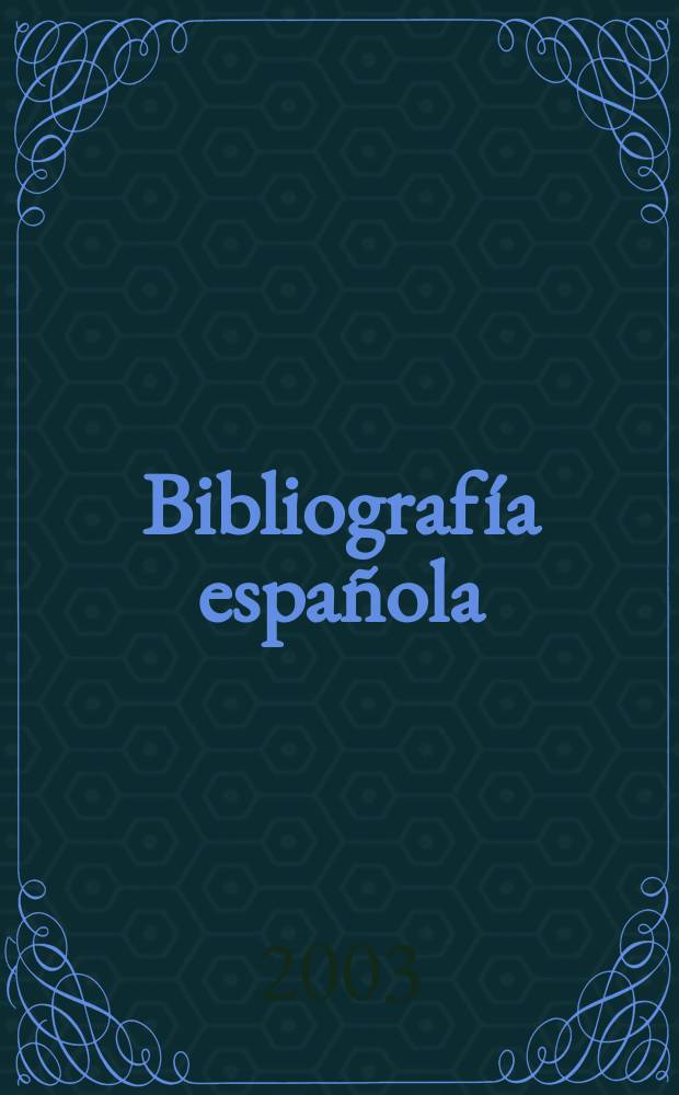 Bibliografía española