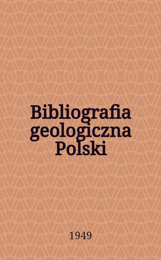 Bibliografia geologiczna Polski
