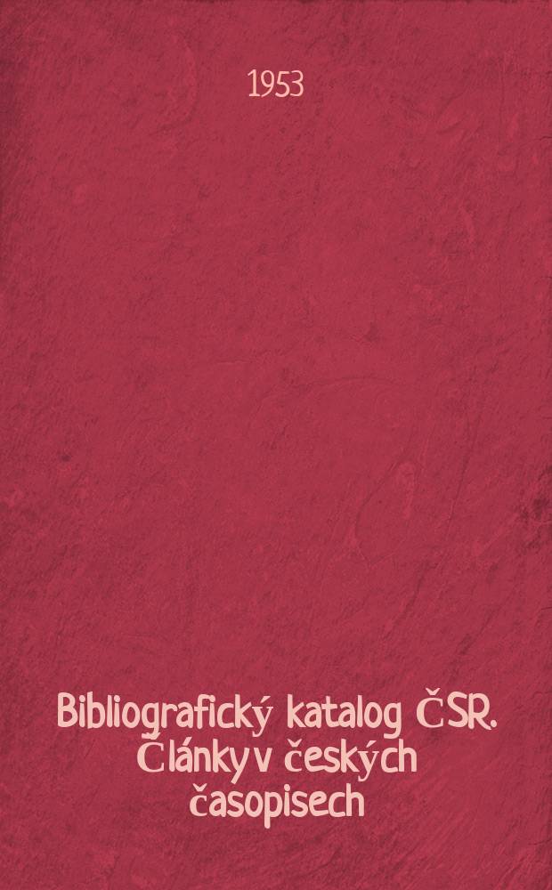 Bibliografický katalog ČSR. Články v českých časopisech